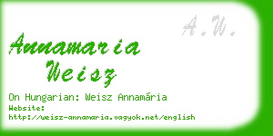 annamaria weisz business card